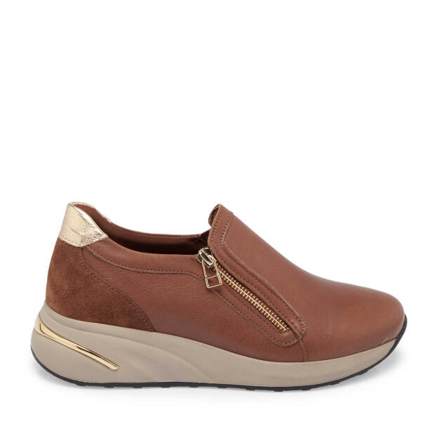 Taba Deri Kadın Sneaker - K24S1AY67722-A29 - 3