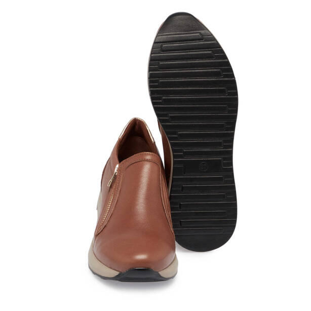 Taba Deri Kadın Sneaker - K24S1AY67722-A29 - 4