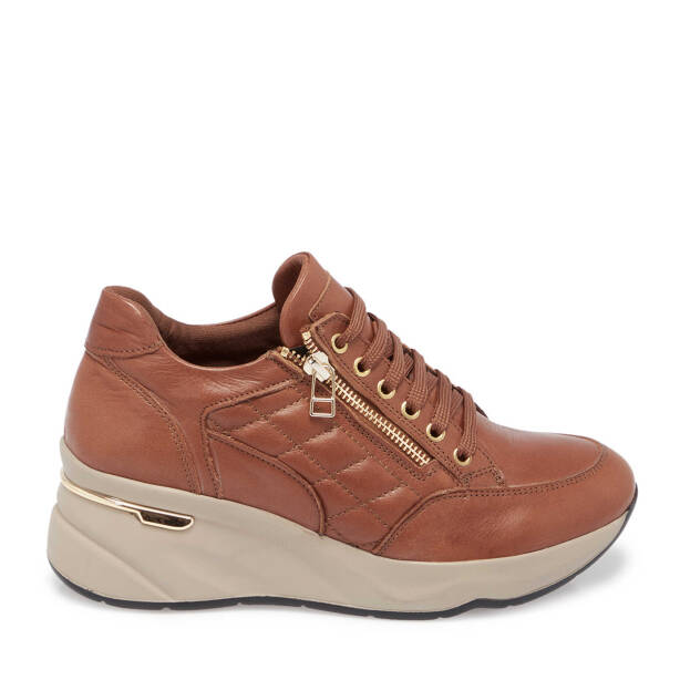 Taba Deri Kadın Sneaker - K24S1AY67723-A29 - 3