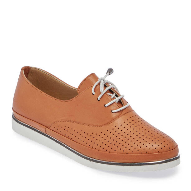 Taba Deri Kadın Sneaker - K25I1AY67770-A29 - 1