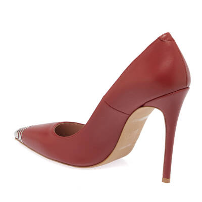 Kırmızı Deri Kadın Stiletto - K24I1AY67390-R34 - 2