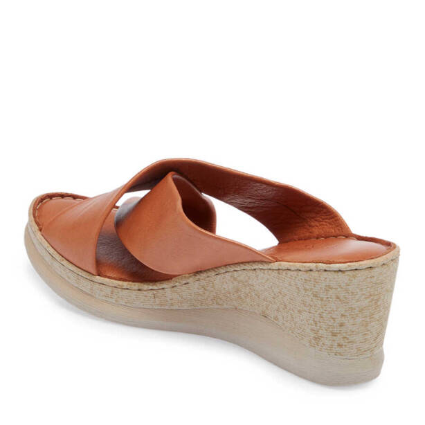 Taba Hakiki Deri Kadın Terlik - K24Y1TR67148-A29 - 3