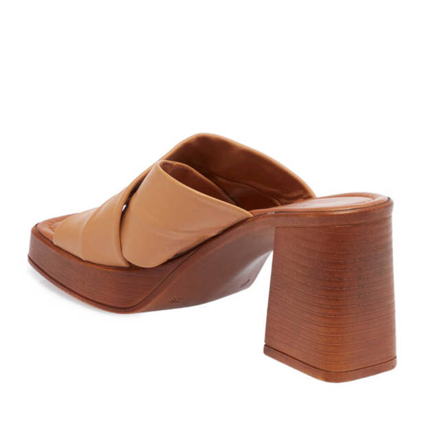 Taba Hakiki Deri Kadın Terlik - K24Y1TR67238-A29 - 3