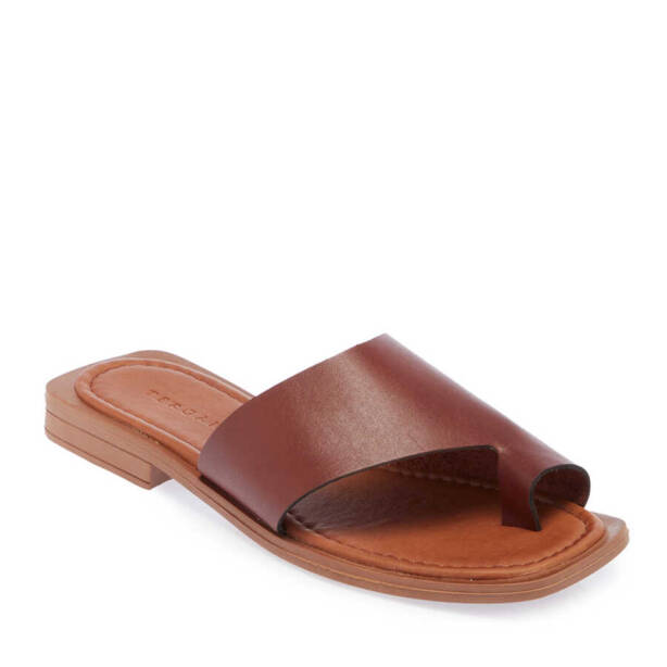 Taba Deri Kadın Terlik - K24Y1TR67271-I51 - 1