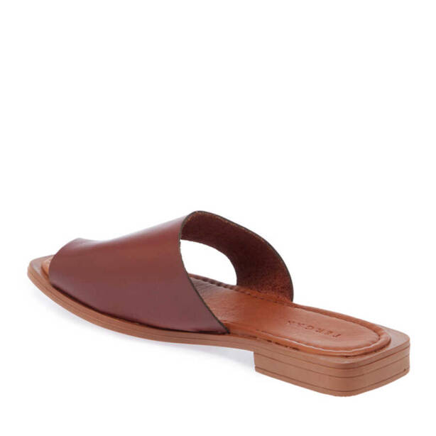 Taba Deri Kadın Terlik - K24Y1TR67271-I51 - 2