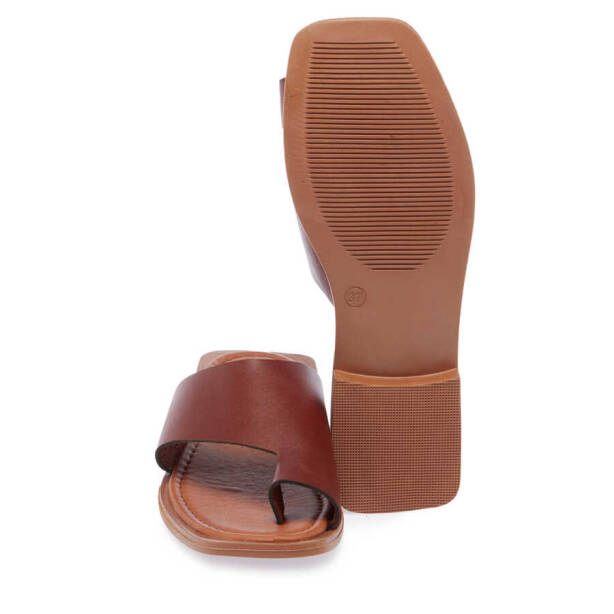 Taba Deri Kadın Terlik - K24Y1TR67271-I51 - 4