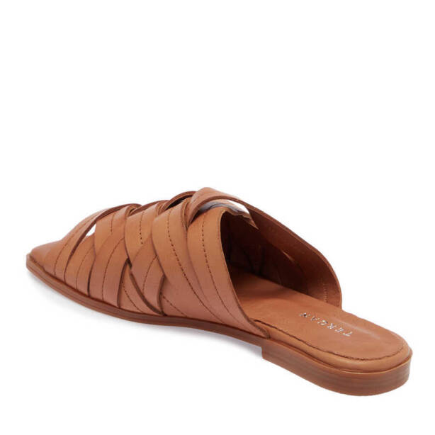 Taba Deri Kadın Terlik - K24Y1TR67421-A29 - 2