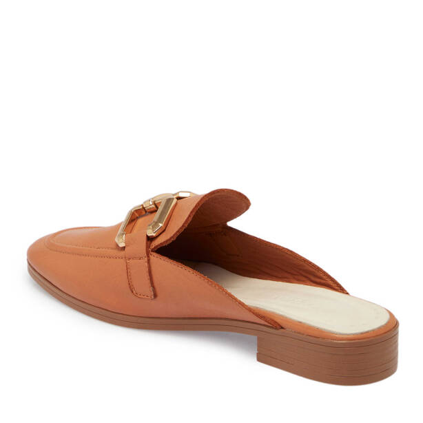 Taba Hakiki Deri Kadın Terlik - K24Y1TR67459-L8R - 3