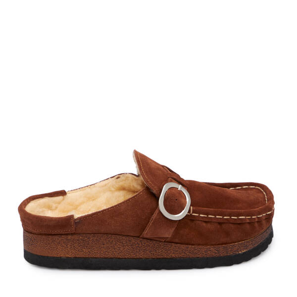 Taba Hakiki Süet Deri Kadın Terlik - K25S1TR68376-K59 - 3