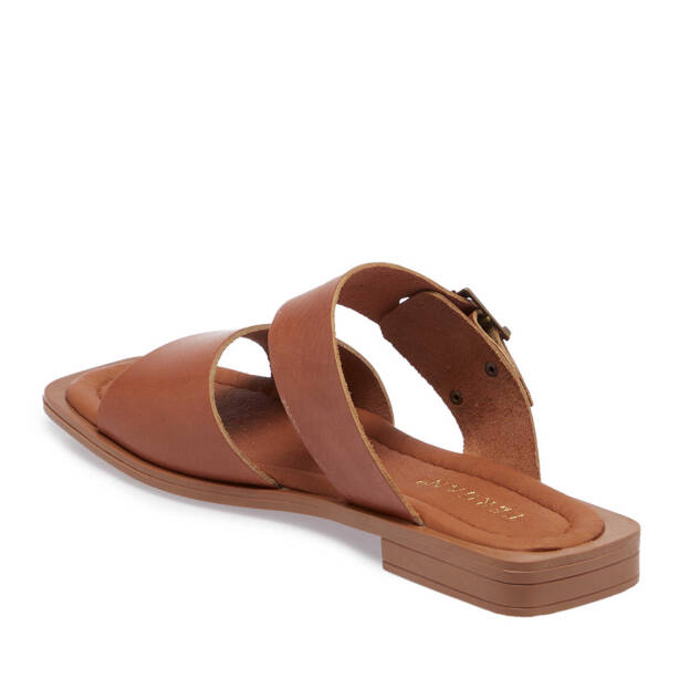 Taba Hakiki Deri Kadın Terlik - K25Y1TR67785-A29 - 3