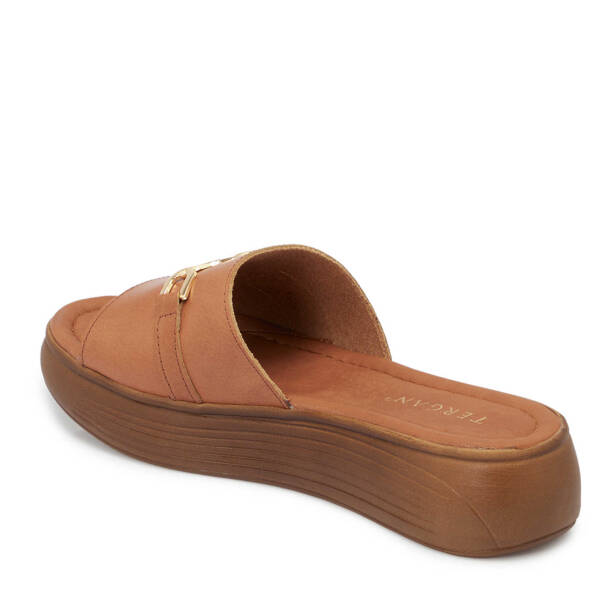 Taba Hakiki Deri Kadın Terlik - K25Y1TR67787-A29 - 3