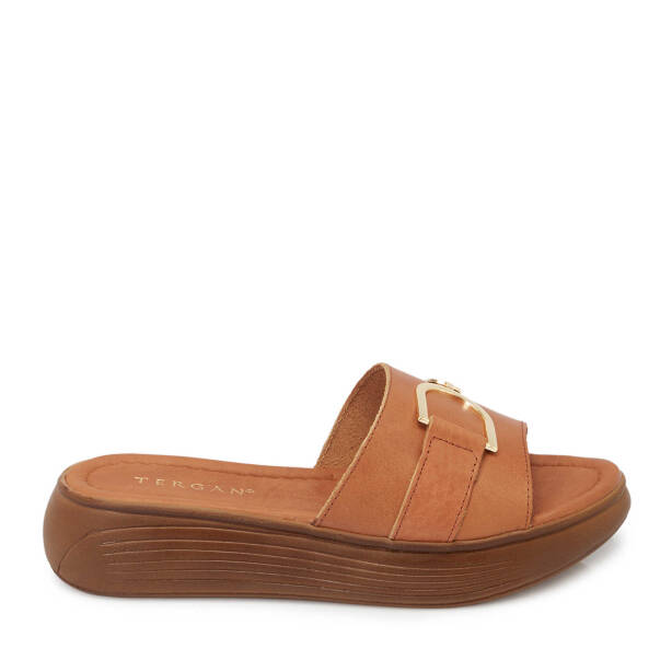 Taba Hakiki Deri Kadın Terlik - K25Y1TR67787-A29 - 1