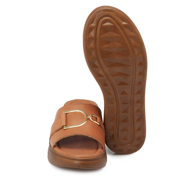 Taba Hakiki Deri Kadın Terlik - K25Y1TR67787-A29 - 4