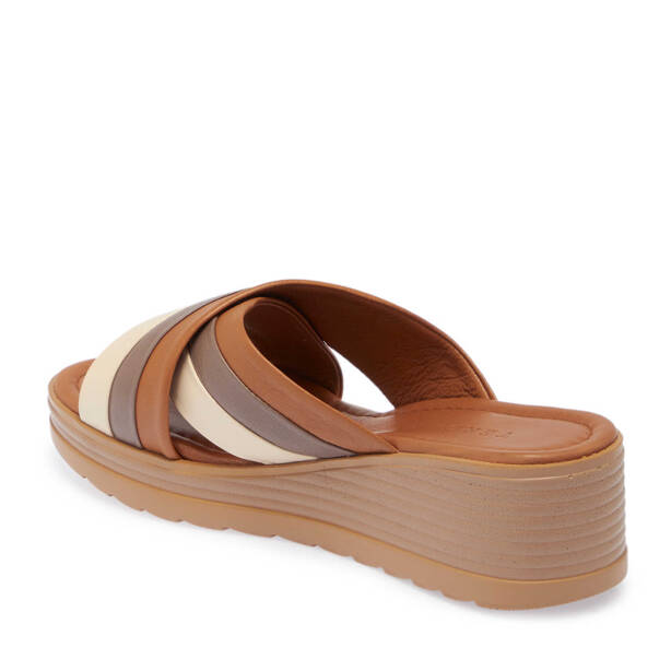 Taba Hakiki Deri Kadın Terlik - K25Y1TR67790-A29 - 2