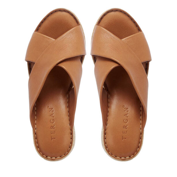 Taba Hakiki Deri Kadın Terlik - K25Y1TR67834-A29 - 5