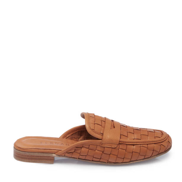 Taba Hakiki Deri Kadın Terlik - K25Y1TR67963-L8R 