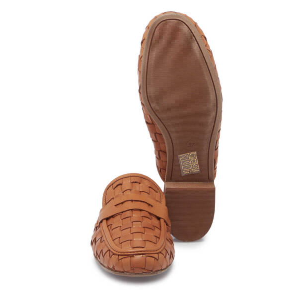 Taba Hakiki Deri Kadın Terlik - K25Y1TR67963-L8R - 4