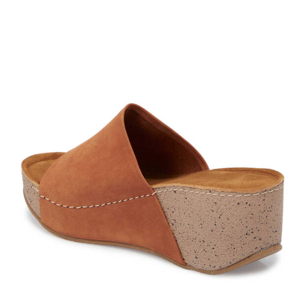 Taba Hakiki Deri Kadın Terlik - K25Y1TR67998-G99 - 3