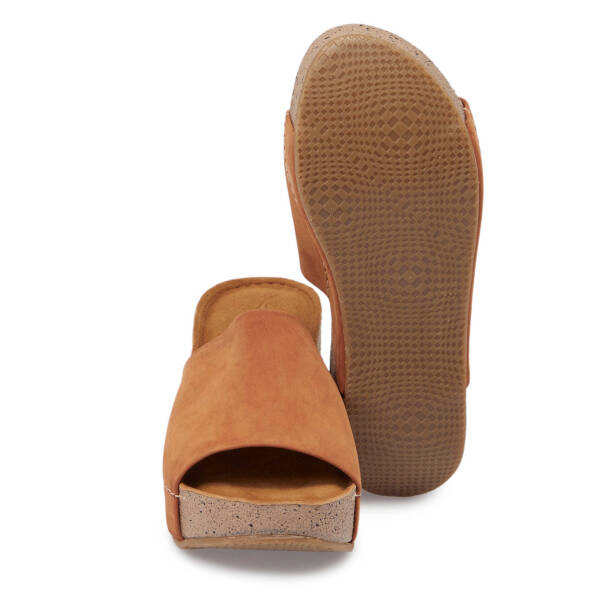 Taba Hakiki Deri Kadın Terlik - K25Y1TR67998-G99 - 4