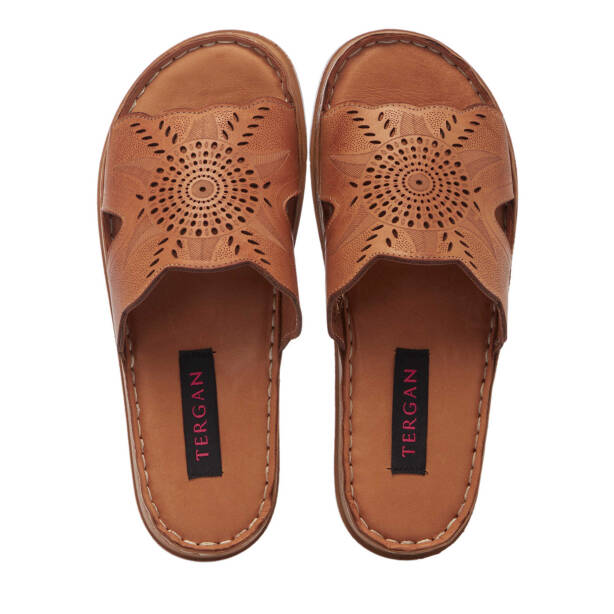 Taba Hakiki Deri Kadın Terlik - K25Y1TR68007-A29 - 5