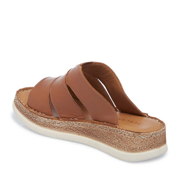 Taba Hakiki Deri Kadın Terlik - K25Y1TR68061-A29 - 3