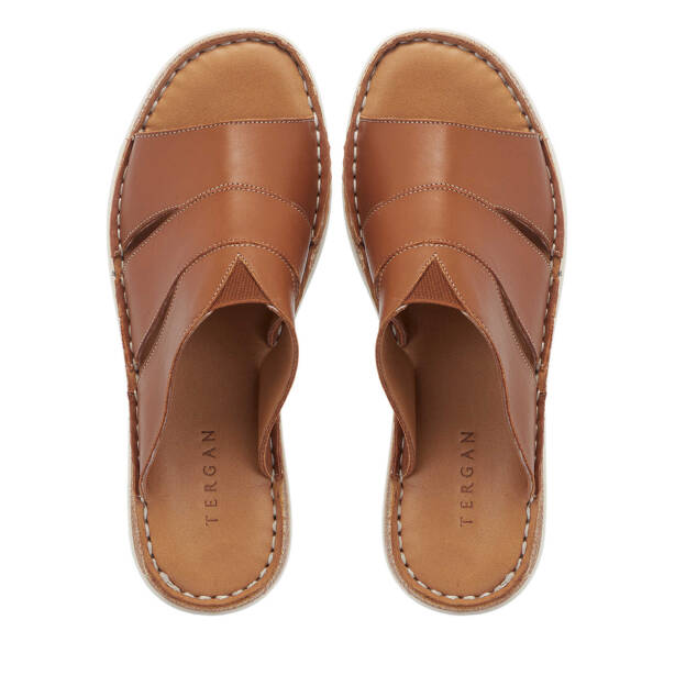 Taba Hakiki Deri Kadın Terlik - K25Y1TR68061-A29 - 5