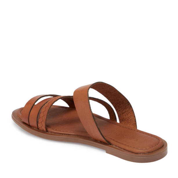 Taba Hakiki Deri Kadın Terlik - K25Y1TR68070-A29 - 2