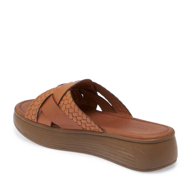 Taba Hakiki Deri Kadın Terlik - K25Y1TR68071-A29 - 3