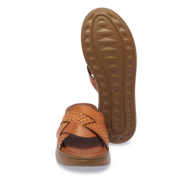 Taba Hakiki Deri Kadın Terlik - K25Y1TR68071-A29 - 4