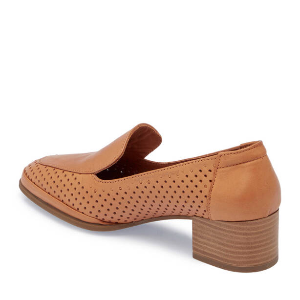 Taba Hakiki Deri Kadın Topuklu Ayakkabı - K25I1AY67833-A29 - 3