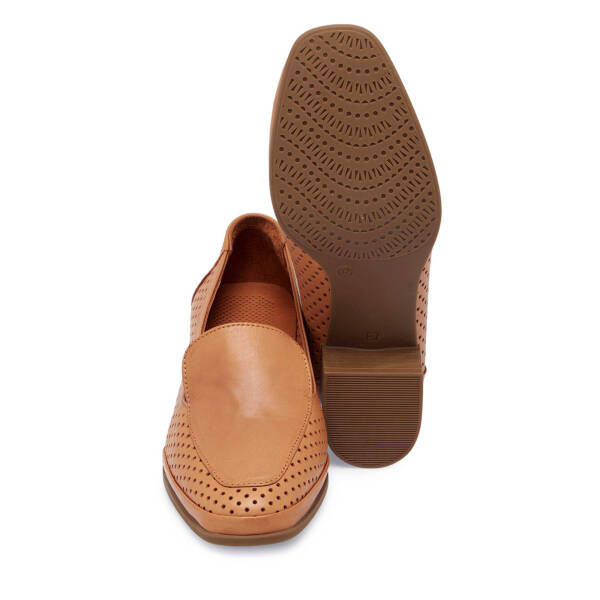 Taba Hakiki Deri Kadın Topuklu Ayakkabı - K25I1AY67833-A29 - 4