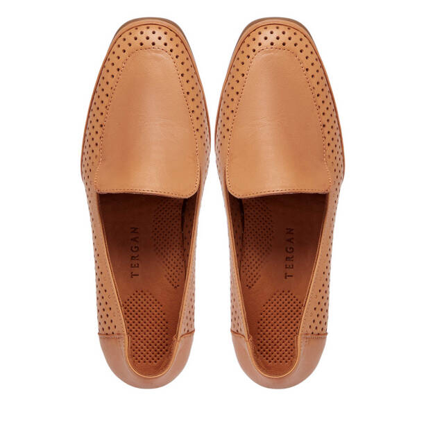 Taba Hakiki Deri Kadın Topuklu Ayakkabı - K25I1AY67833-A29 - 5