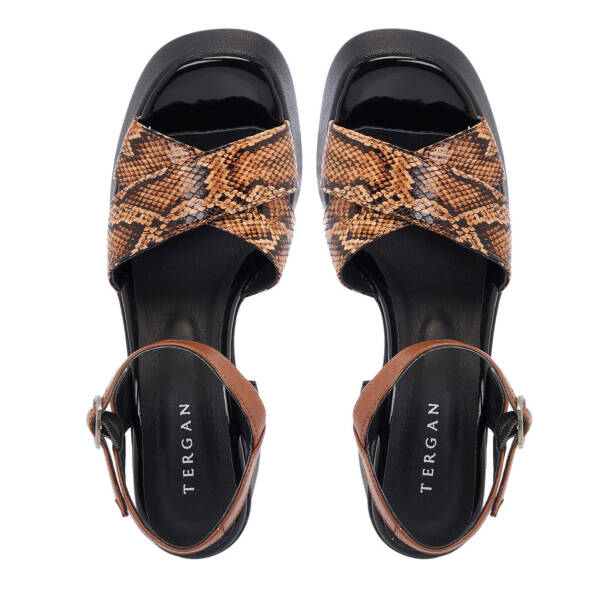 Taba Hakiki Deri Kadın Topuklu Ayakkabı - K25Y1AY67959-Q6R - 6