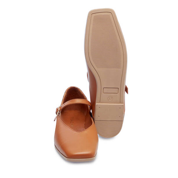 Taba Hakiki Deri Leopar Kadın Babet - K25I1BB67848-A29 - 4