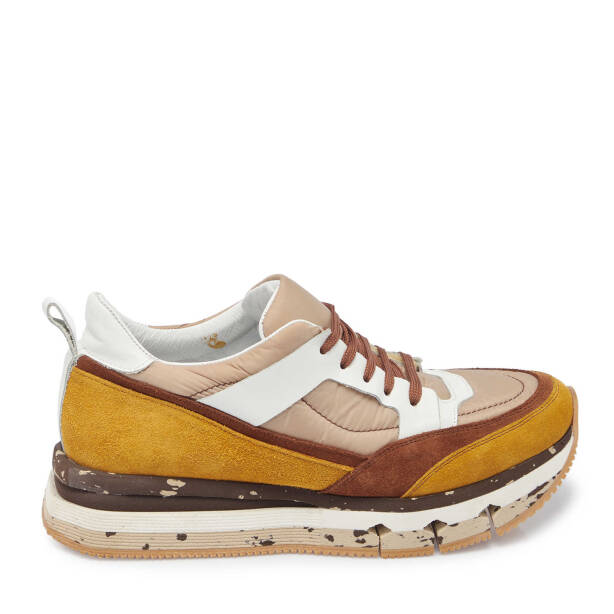 Taba Deri - Tekstil Erkek Sneaker - E24I1AY56822-A29 - 4