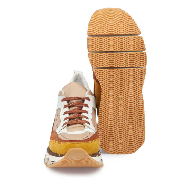 Taba Deri - Tekstil Erkek Sneaker - E24I1AY56822-A29 - 5