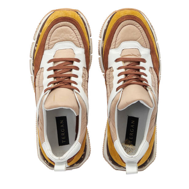 Taba Deri - Tekstil Erkek Sneaker - E24I1AY56822-A29 - 6