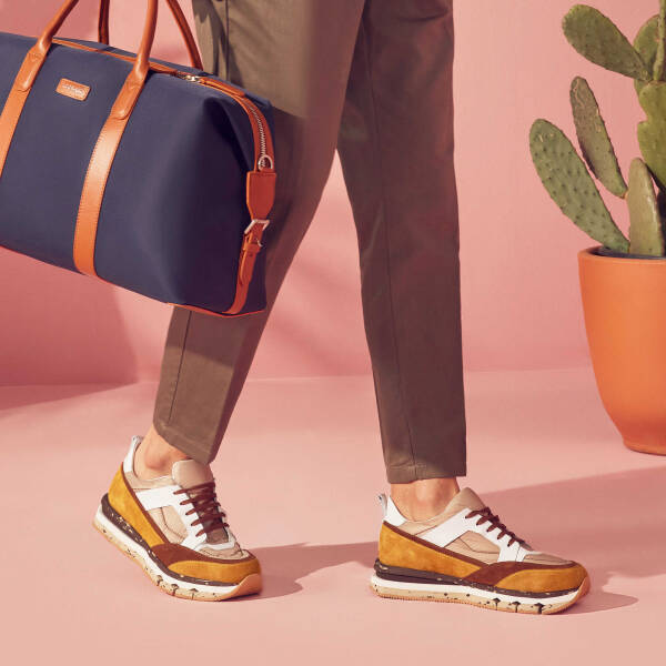 Taba Deri - Tekstil Erkek Sneaker - E24I1AY56822-A29 - 1