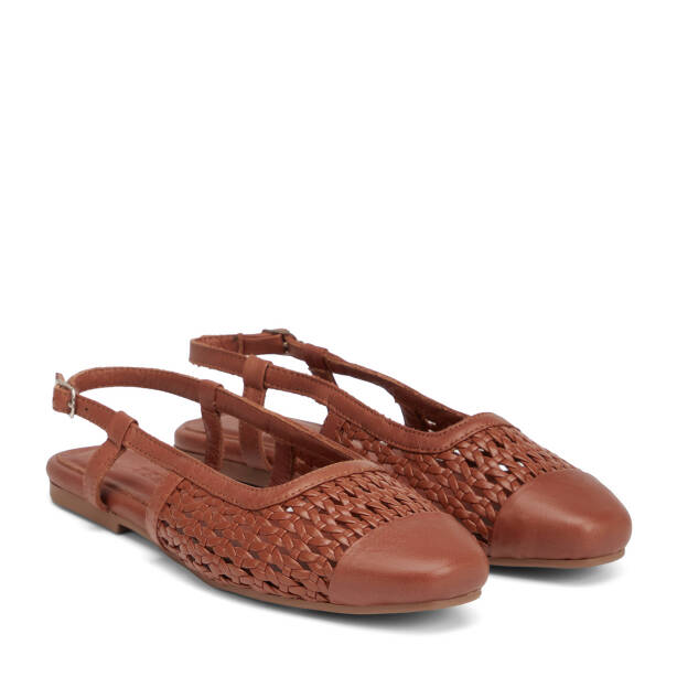 Taba Deri-Tekstil Kadın Babet - K26I1BB68438-L8R - 2
