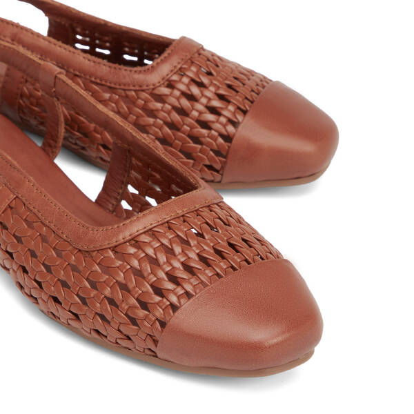 Taba Deri-Tekstil Kadın Babet - K26I1BB68438-L8R - 3
