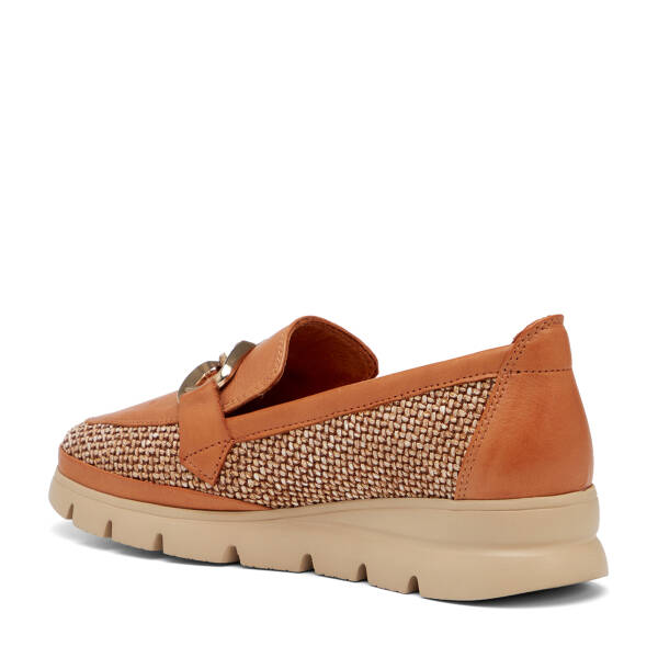 Taba Deri-Tekstil Kadın Loafer - K26I1AY68601-H56 - 4