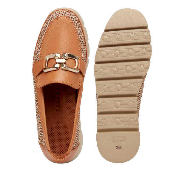 Taba Deri-Tekstil Kadın Loafer - K26I1AY68601-H56 - 6