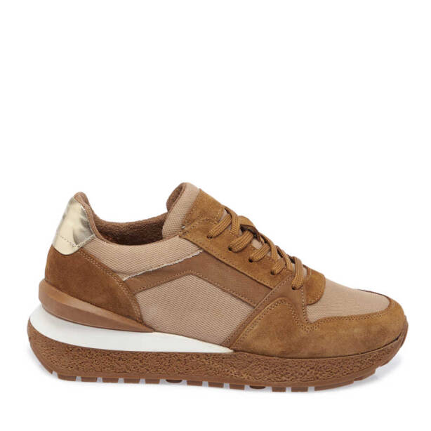 Taba Deri - Tekstil Kadın Sneaker - K23S1AY66905-K59 - Tergan