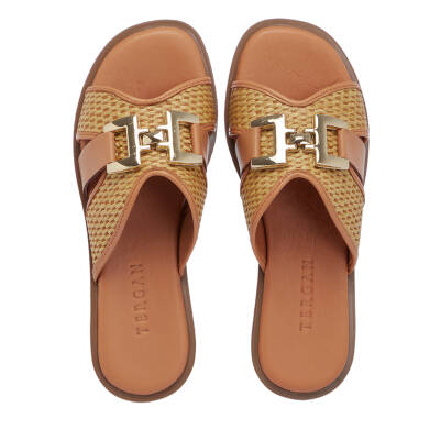 Taba Deri-Vegan Kadın Terlik - K25Y1TR67962-L8R - 5