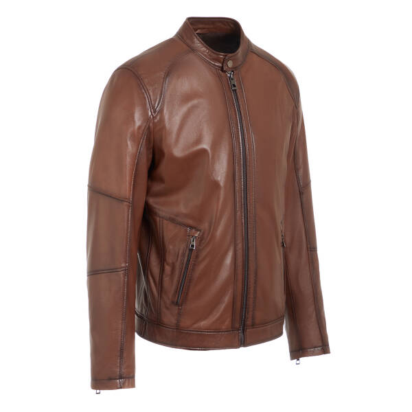 Taba Hakiki Deri Erkek Deri Mont - E26KDM310646-R46 - 2