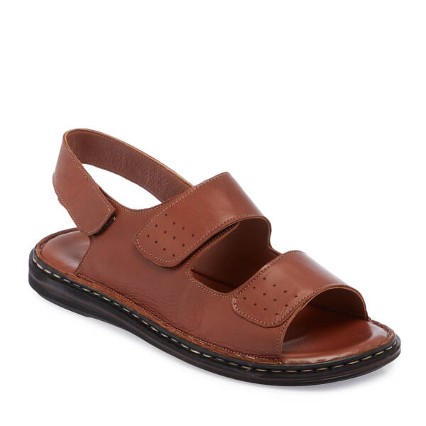 Taba Hakiki Deri Erkek Sandalet - E26Y1SN57605-A29 - 2