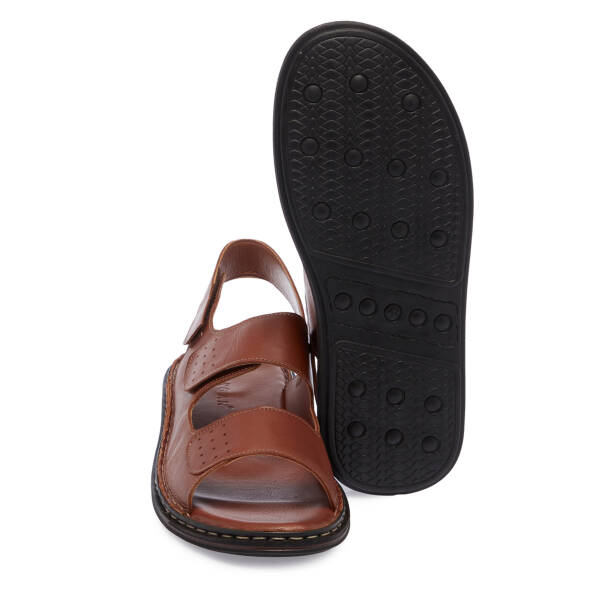 Taba Hakiki Deri Erkek Sandalet - E26Y1SN57605-A29 - 4