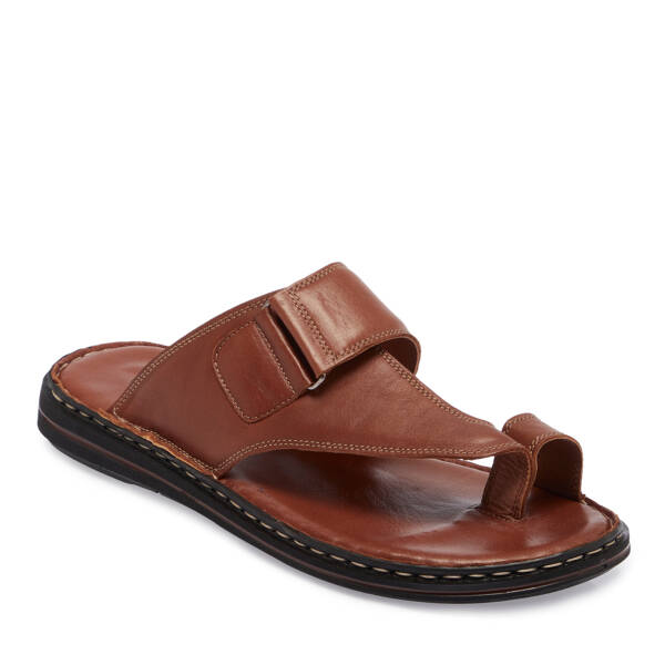 Taba Hakiki Deri Erkek Terlik - E26Y1TR57606-A29 - 2