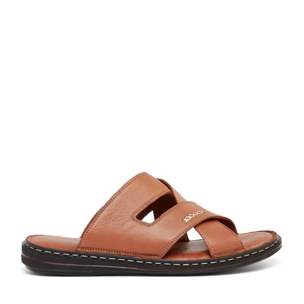 Taba Hakiki Deri Erkek Terlik - E26Y1TR57610-A29 - Tergan