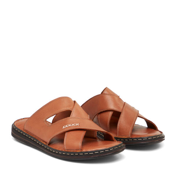 Taba Hakiki Deri Erkek Terlik - E26Y1TR57610-A29 - 2